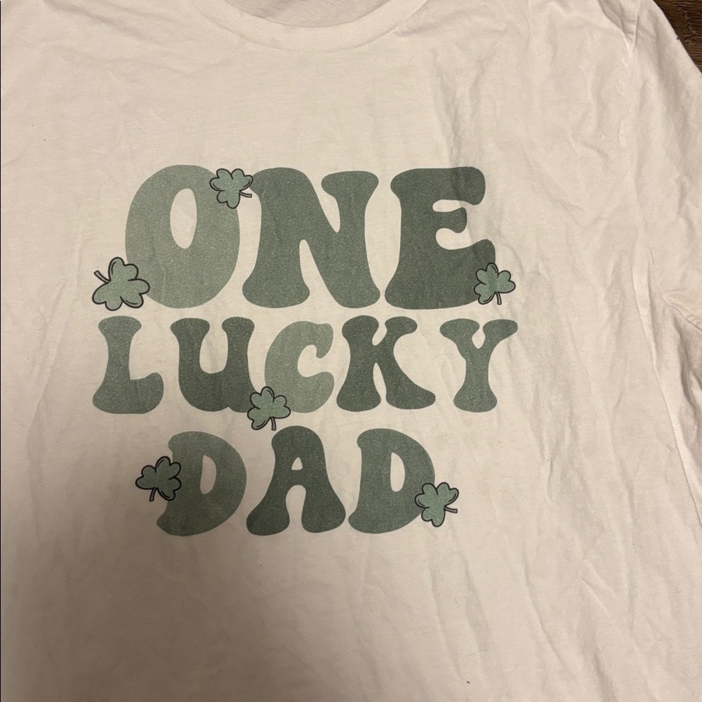 one lucky dad shirt - Picture 2 of 2